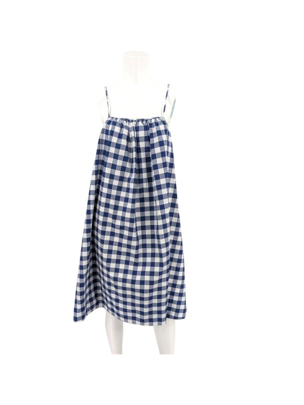 Sleepy Jones Gingham Midi Cami Dress Coastal Oversized Pocket Cottage USA‎ Large